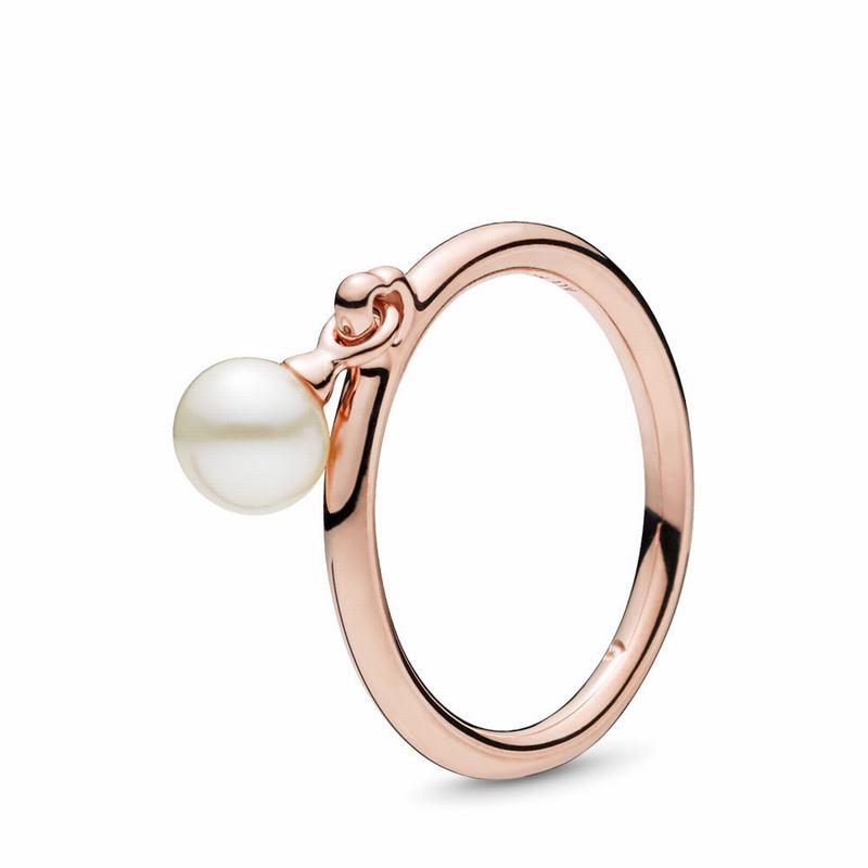 Pandora Rose™ Contemporary Pearl Stackable Ring Egypt ZK9153628
